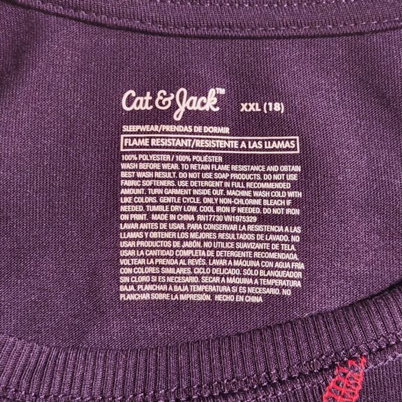 Cat & Jack Navy & Tie Dye Sleeves Sleep Dress Size XXL 18 - Picture 5 of 5